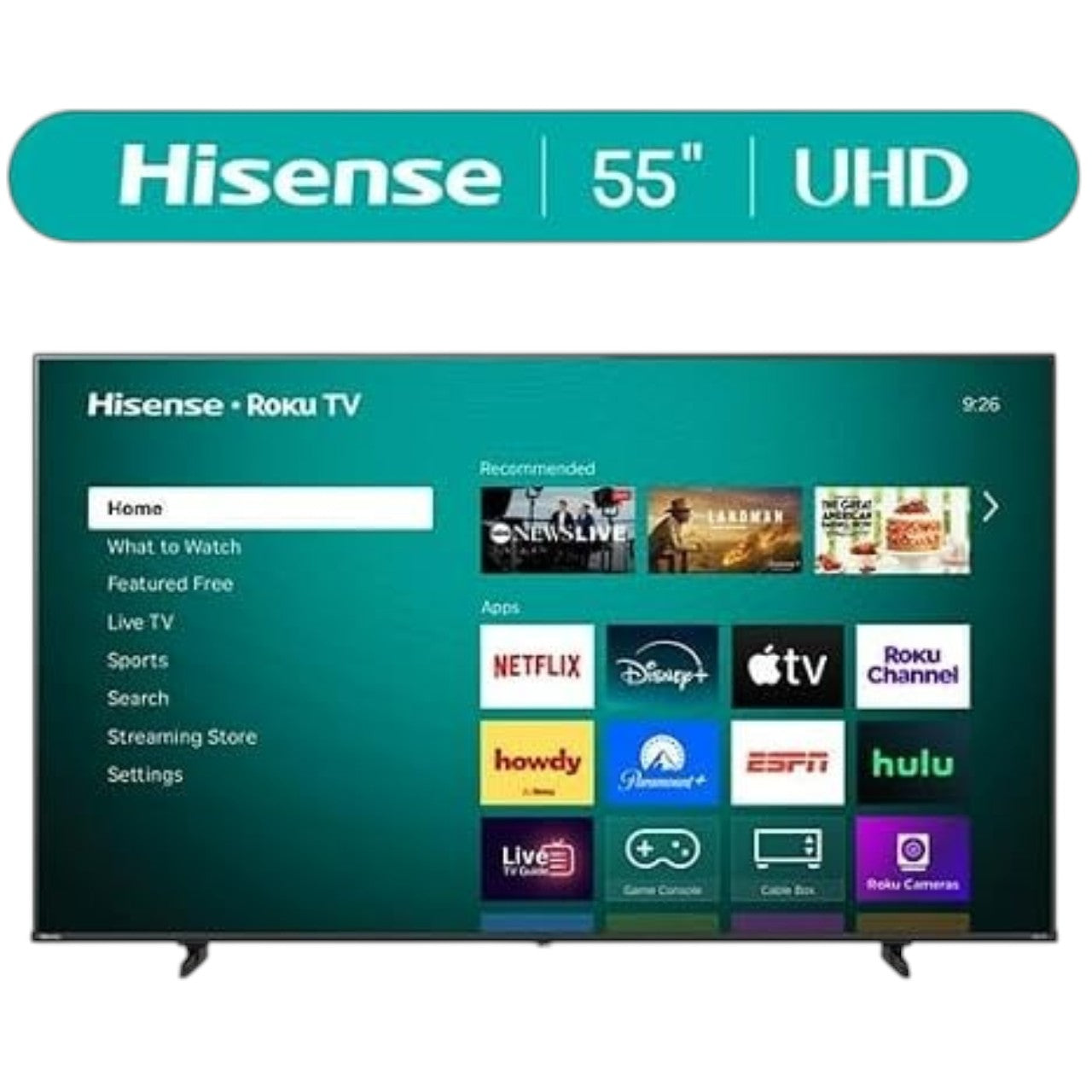 Televisor Hisense 55" Roku TV Uhd 4K