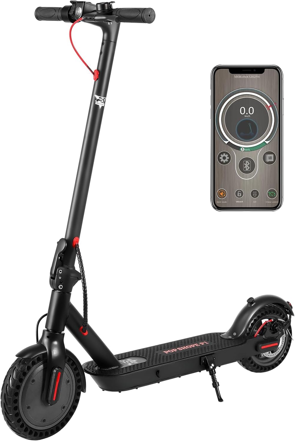 Scooter Electrico POP SHOPE P1 Color Negro