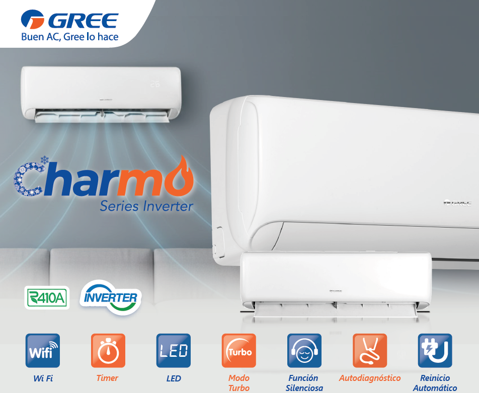 Aire Acondicionado Gree 12,000btu 110v Inverter Con Wifi