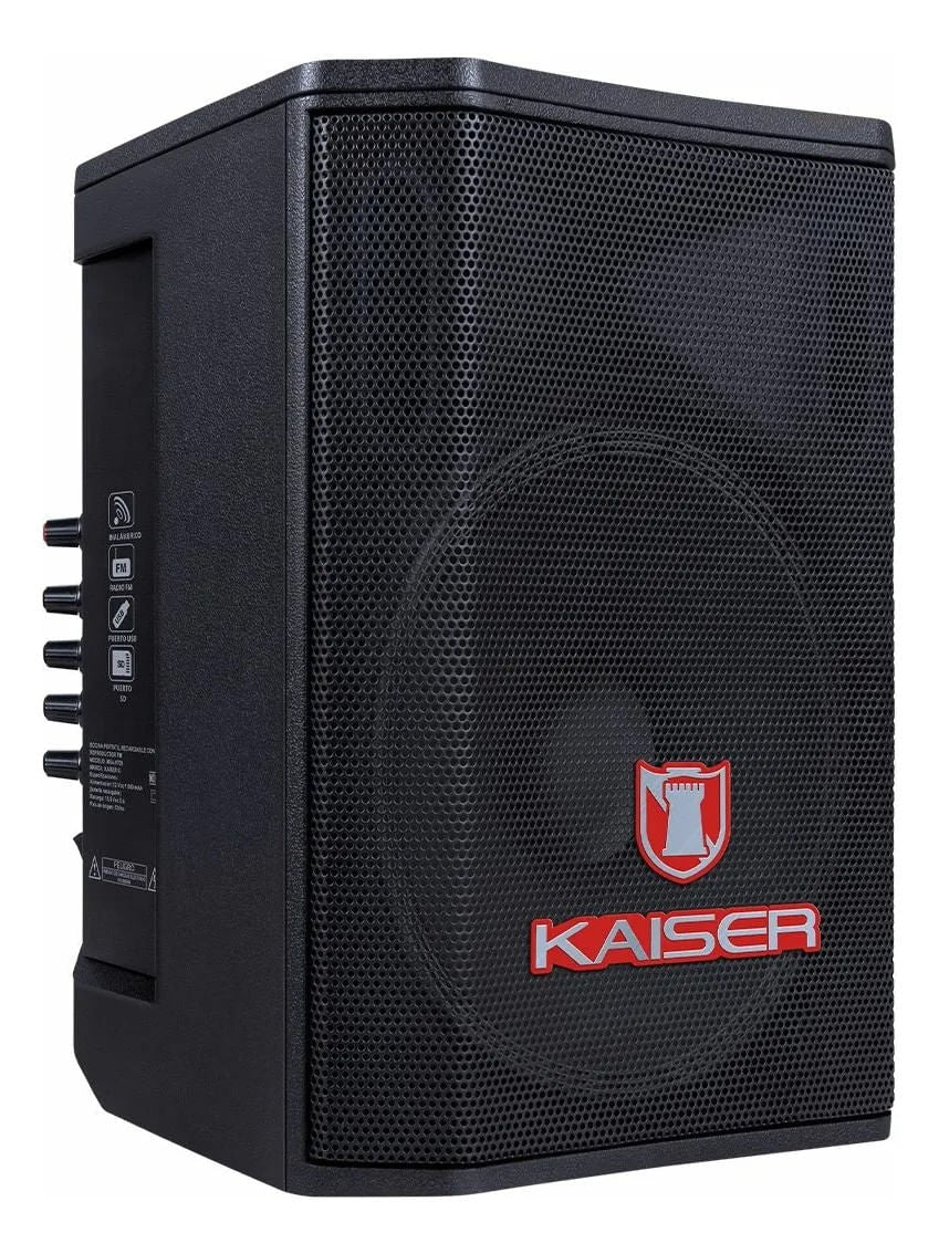 Bafle 8 Pulgadas Kaiser MSA 9709 Bluetooth KSR Link Recargable Negro